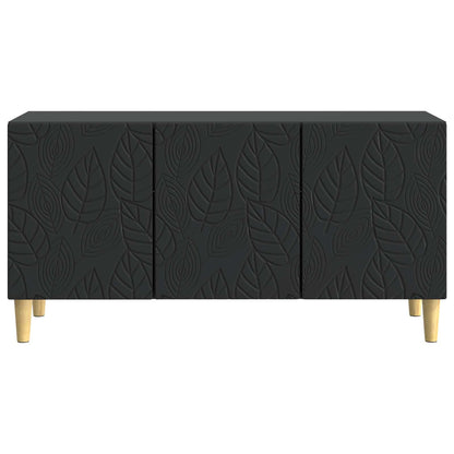 TV-kast 99 x 34,5 x 50 cm Zwart Bewerkt hout