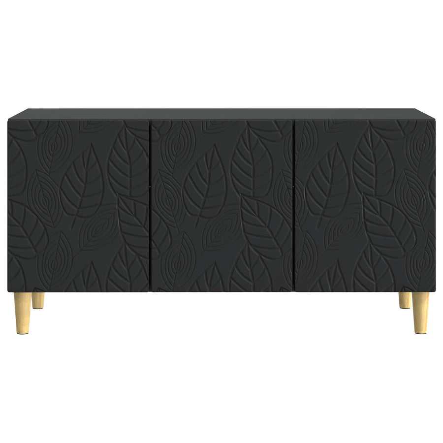 TV-kast 99 x 34,5 x 50 cm Zwart Bewerkt hout