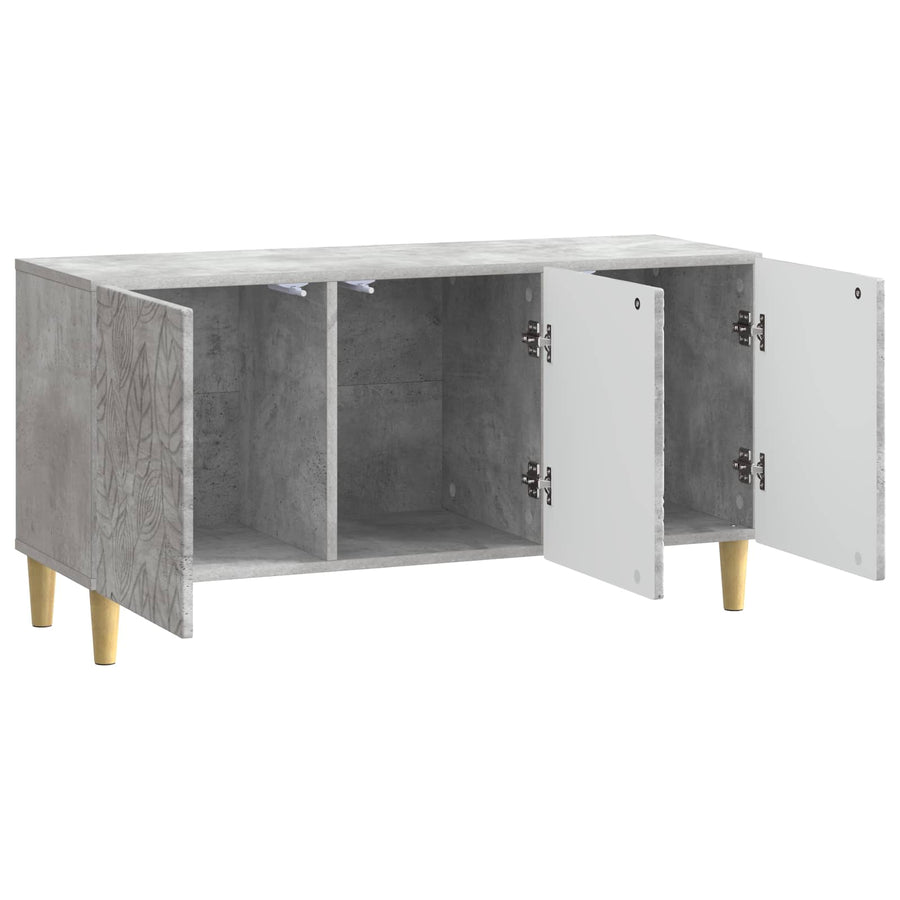 TV-kast 99 x 34,5 x 50 cm Betongrijs Bewerkt hout