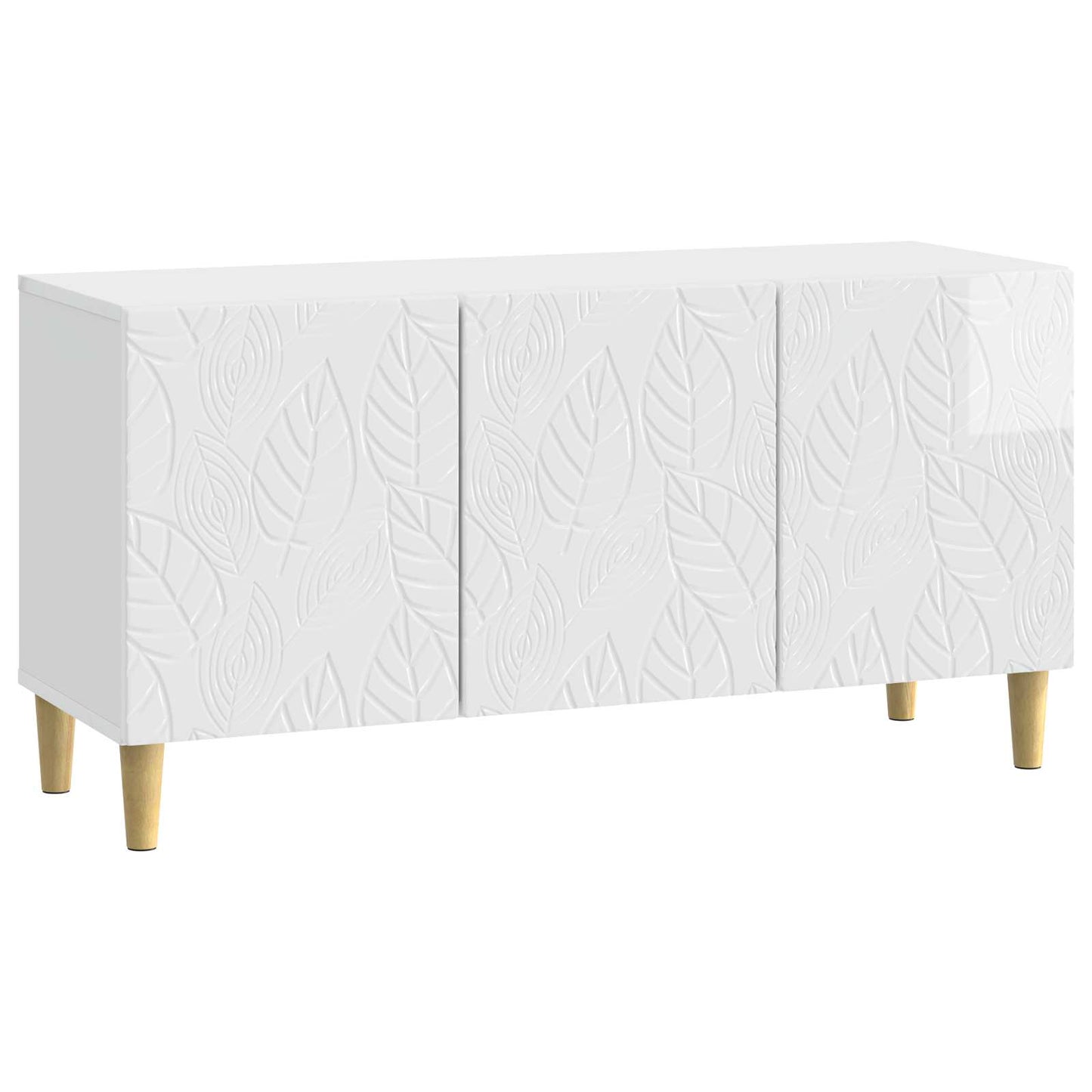 TV-kast 99 x 34,5 x 50 cm Hoogglans Wit Bewerkt hout
