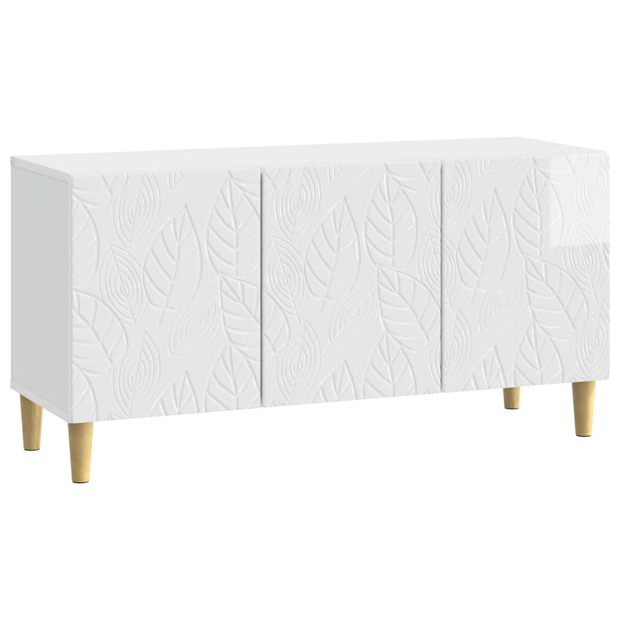 TV-kast 99 x 34,5 x 50 cm Hoogglans Wit Bewerkt hout