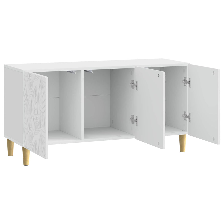 TV-kast 99 x 34,5 x 50 cm Hoogglans Wit Bewerkt hout