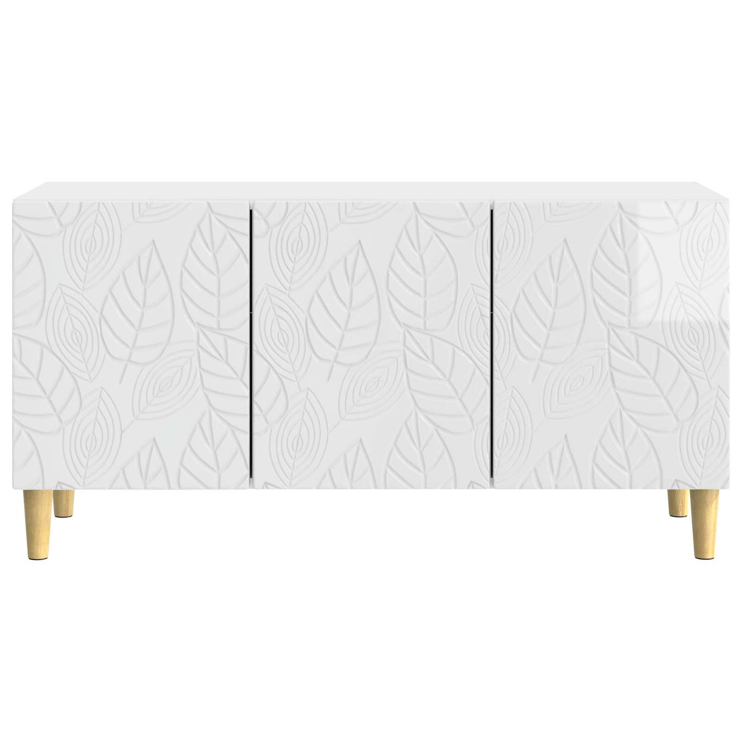 TV-kast 99 x 34,5 x 50 cm Hoogglans Wit Bewerkt hout