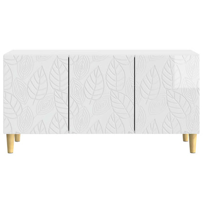 TV-kast 99 x 34,5 x 50 cm Hoogglans Wit Bewerkt hout