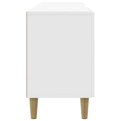 TV-kast 99 x 34,5 x 50 cm Hoogglans Wit Bewerkt hout