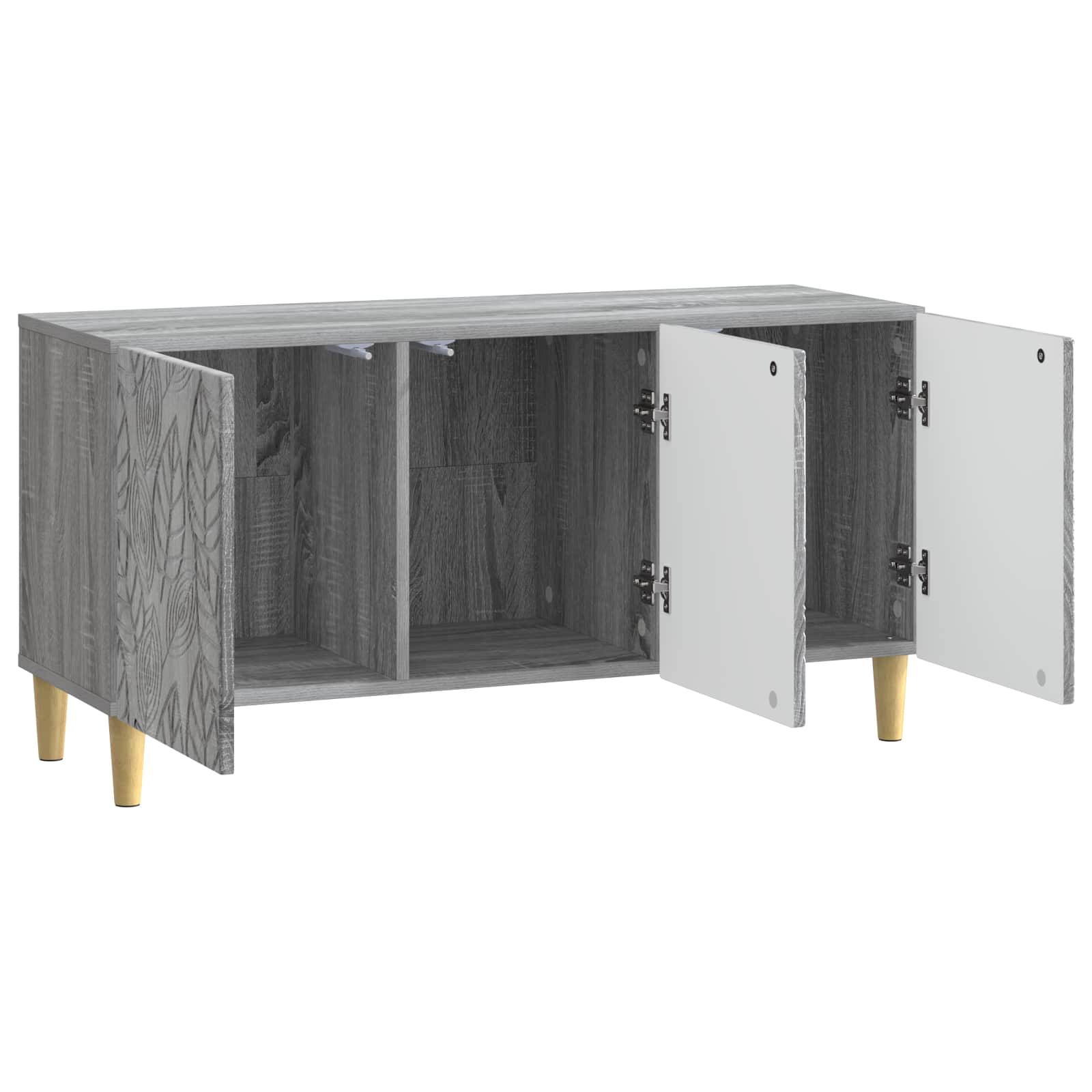 TV-kast 99 x 34,5 x 50 cm Grijs Sonoma Bewerkt hout
