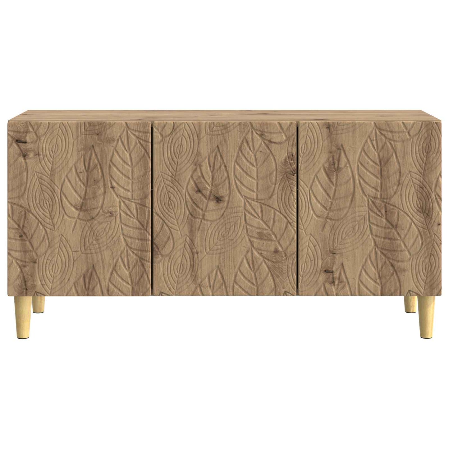 TV-kast 99 x 34,5 x 50 cm Artisanaal eiken Bewerkt hout