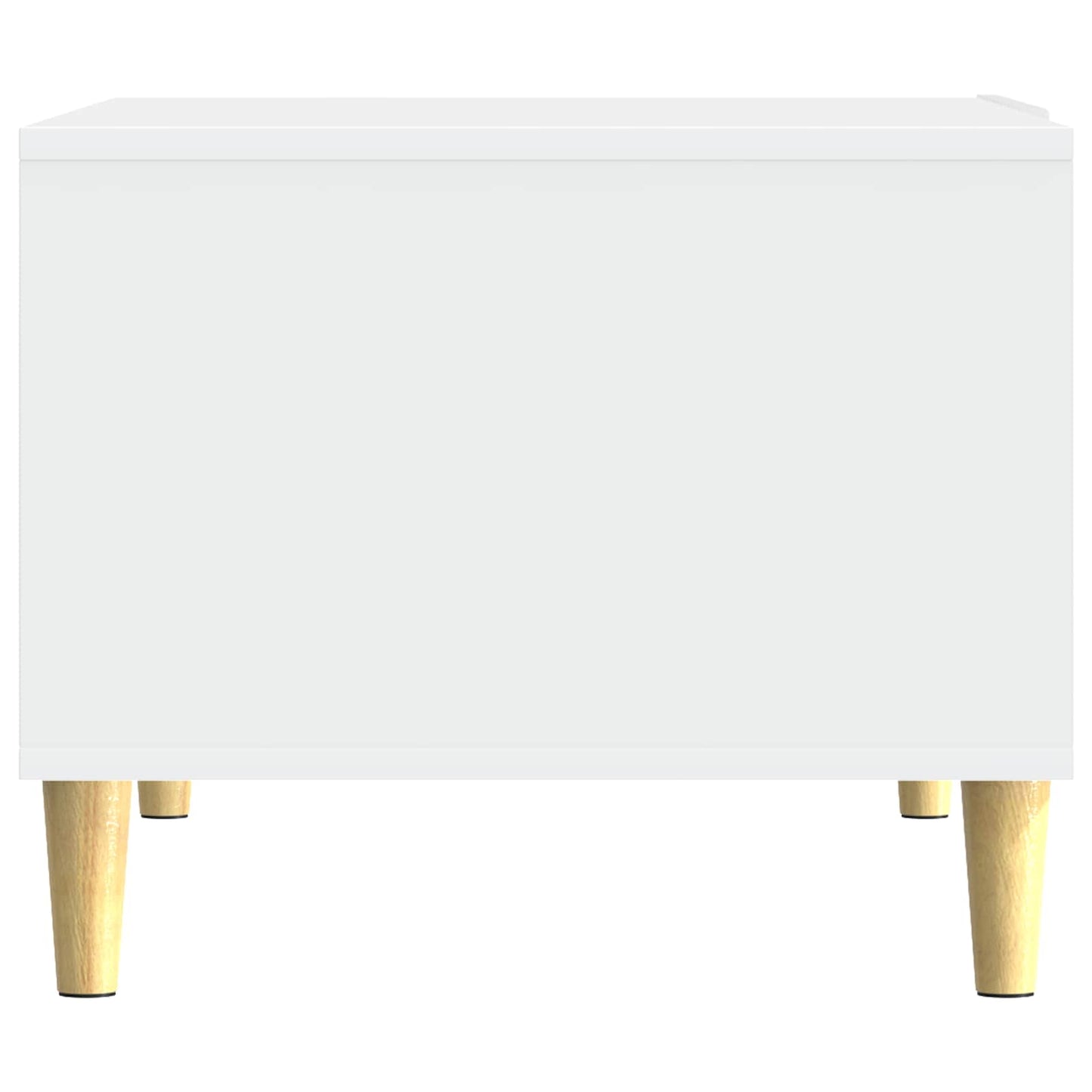 Salontafel Wit 90 x 50 x 40 cm Bewerkt hout