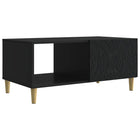 Salontafel 90x50x40 cm bewerkt hout zwart