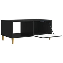 Salontafel Zwart 90 x 50 x 40 cm Bewerkt hout