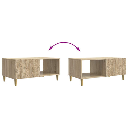 Salontafel Sonoma Eiken 90 x 50 x 40 cm Bewerkt hout