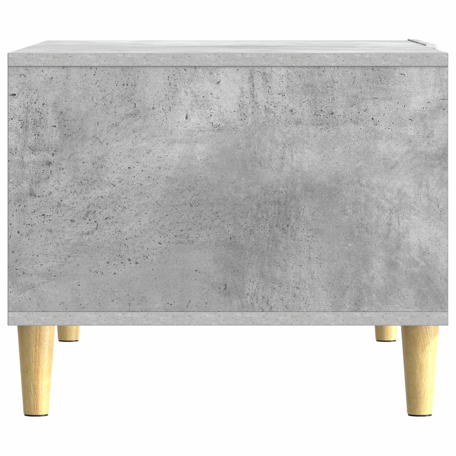 Salontafel Betongrijs 90 x 50 x 40 cm Bewerkt hout