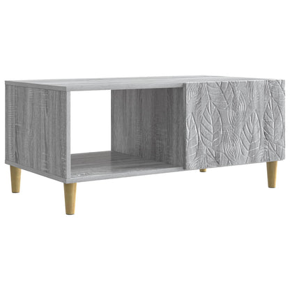 Salontafel Grijs Sonoma 90 x 50 x 40 cm Bewerkt hout