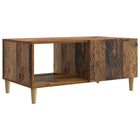 Salontafel bewerkt hout 90x50x40 cm bruin