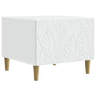 Salontafel 50x49x40 cm wit bewerkt hout