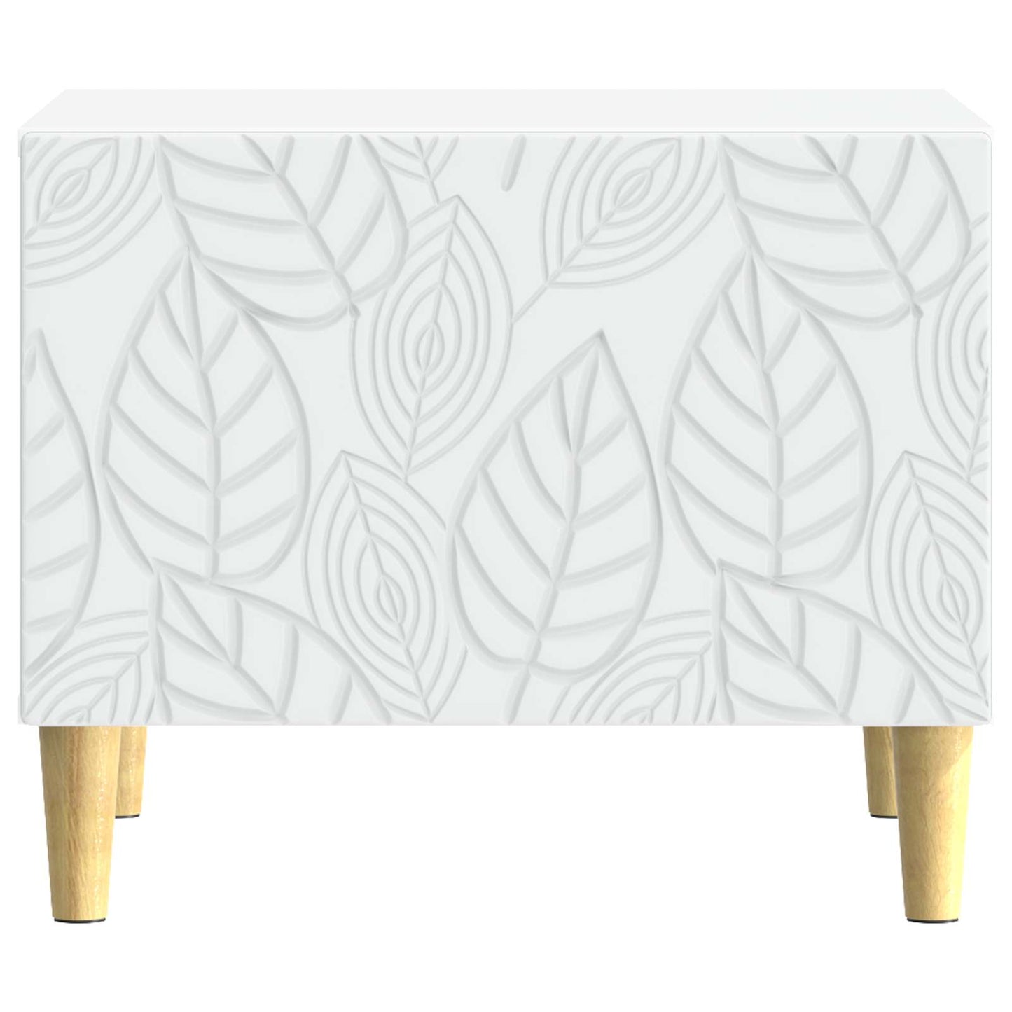 Salontafel Wit 50 x 49 x 40 cm Bewerkt hout