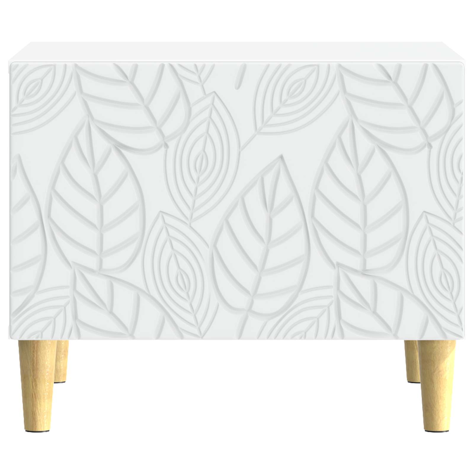 Salontafel Wit 50 x 49 x 40 cm Bewerkt hout