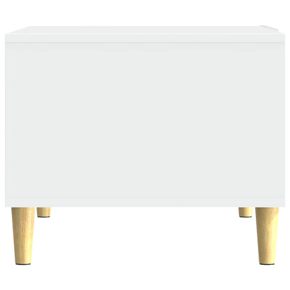 Salontafel Wit 50 x 49 x 40 cm Bewerkt hout