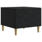 Salontafel 50x49x40 cm zwart bewerkt hout