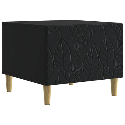 Salontafel Zwart 50 x 49 x 40 cm Bewerkt hout