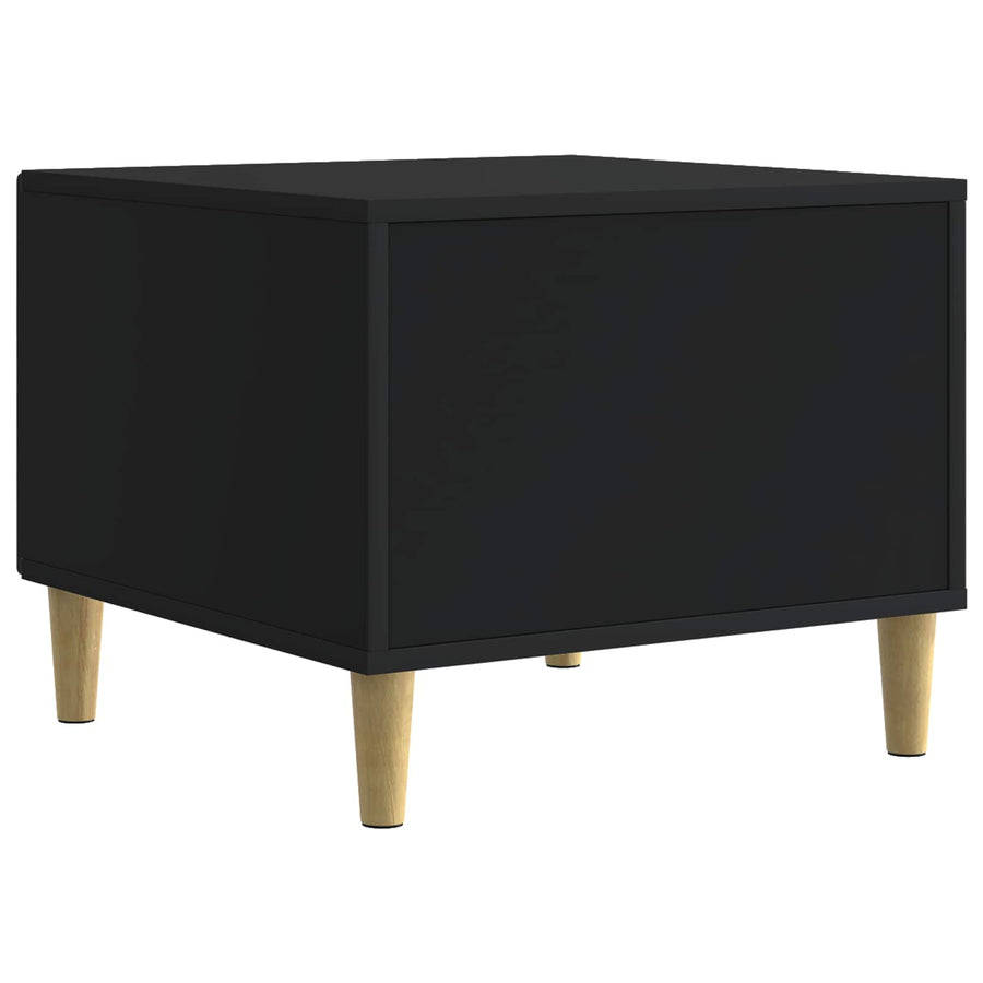 Salontafel Zwart 50 x 49 x 40 cm Bewerkt hout
