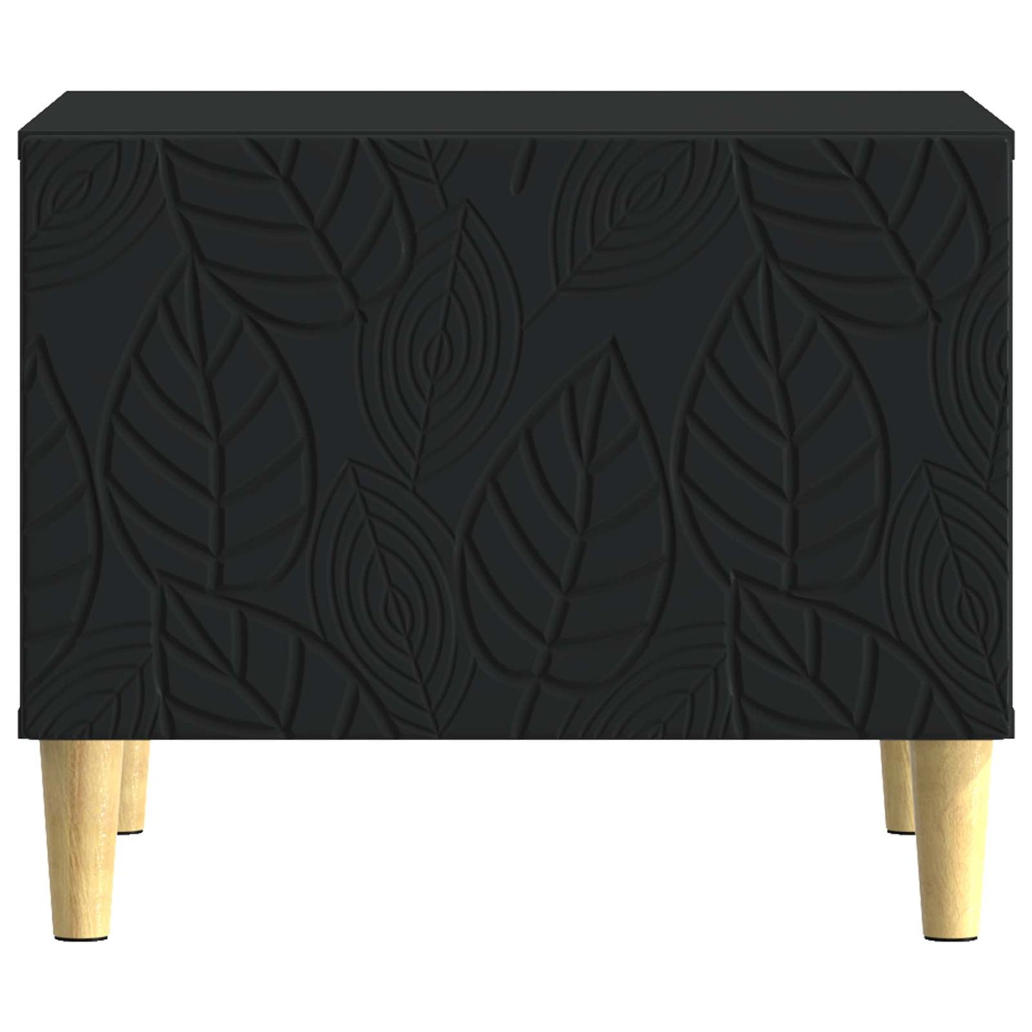 Salontafel Zwart 50 x 49 x 40 cm Bewerkt hout