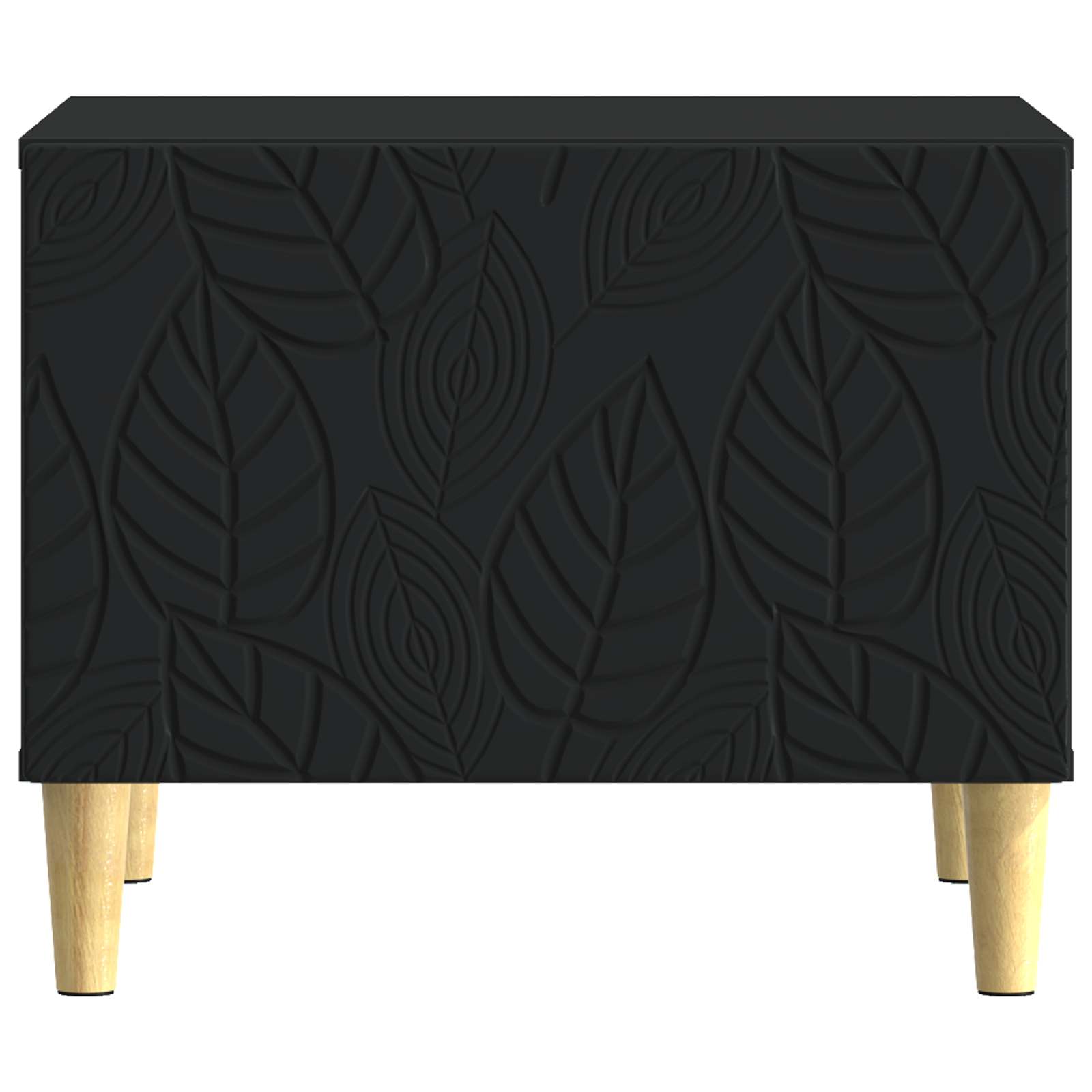 Salontafel Zwart 50 x 49 x 40 cm Bewerkt hout