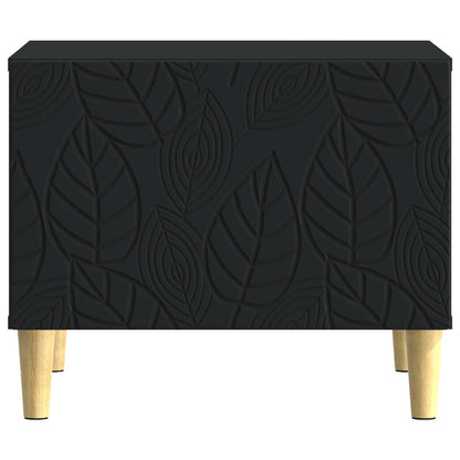 Salontafel Zwart 50 x 49 x 40 cm Bewerkt hout