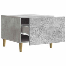 Salontafel Betongrijs 50 x 49 x 40 cm Bewerkt hout