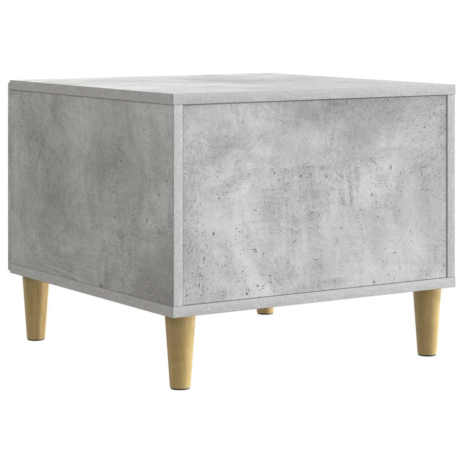 Salontafel Betongrijs 50 x 49 x 40 cm Bewerkt hout