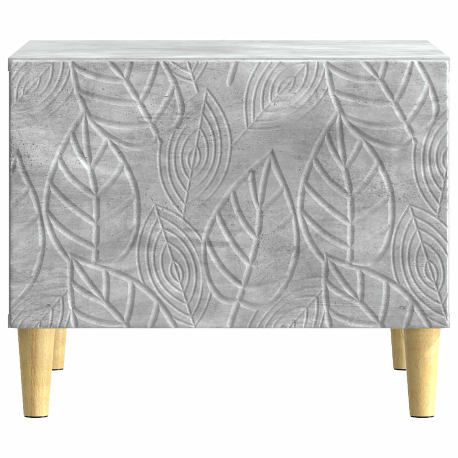 Salontafel Betongrijs 50 x 49 x 40 cm Bewerkt hout