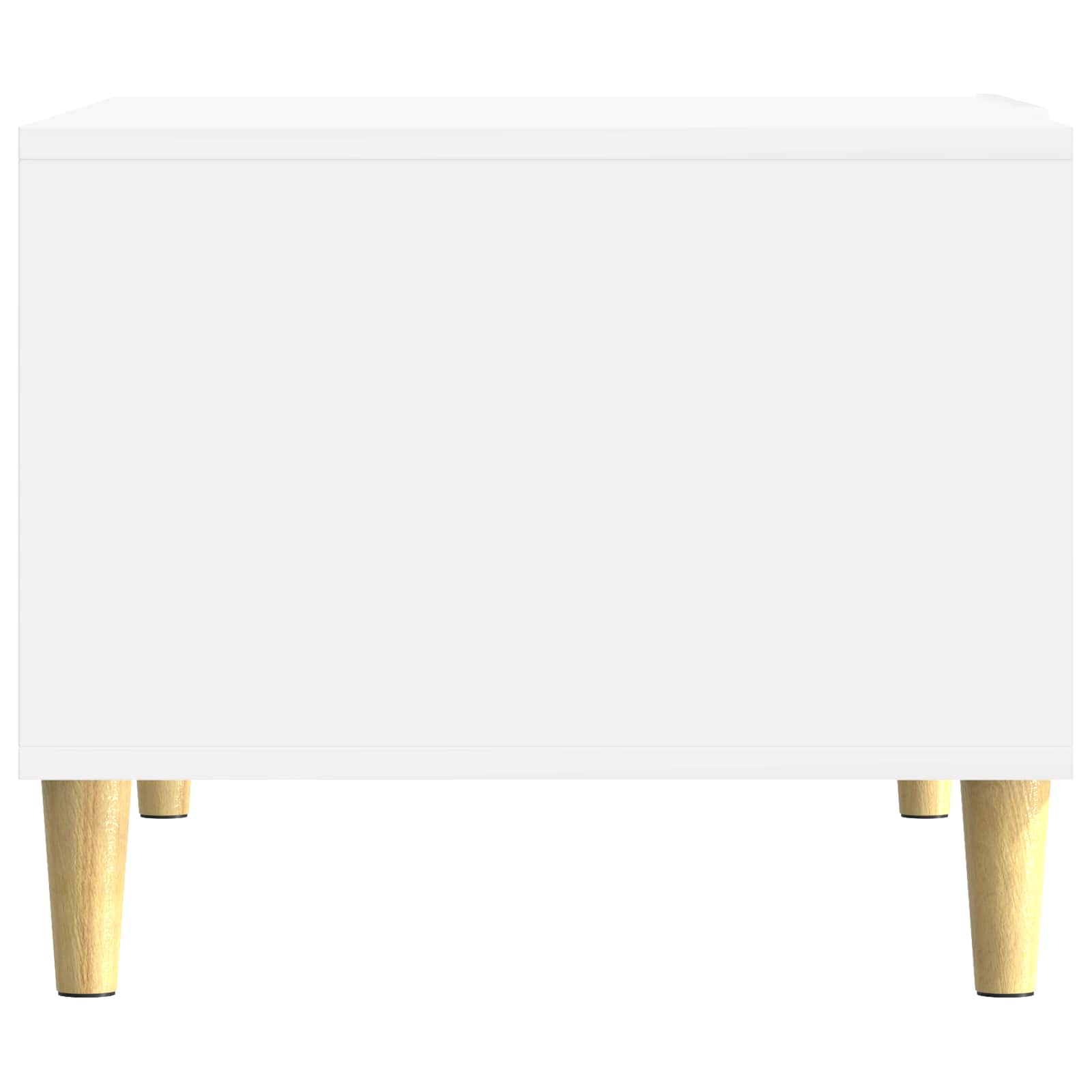 Salontafel Hoogglans Wit 50 x 49 x 40 cm Bewerkt hout