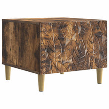 Salontafel Gerookt eiken 50 x 49 x 40 cm Bewerkt hout