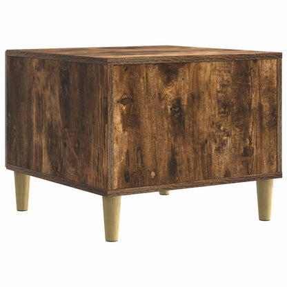 Salontafel Gerookt eiken 50 x 49 x 40 cm Bewerkt hout