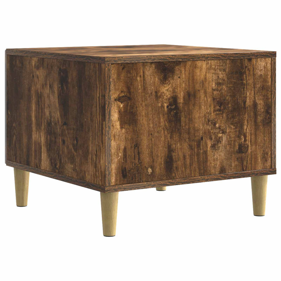 Salontafel Gerookt eiken 50 x 49 x 40 cm Bewerkt hout