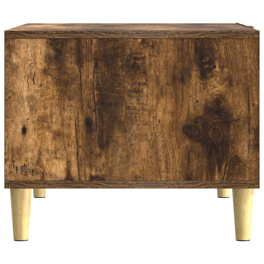 Salontafel Gerookt eiken 50 x 49 x 40 cm Bewerkt hout
