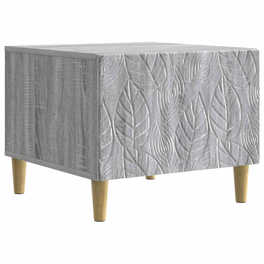 Salontafel Grijs Sonoma 50 x 49 x 40 cm Bewerkt hout