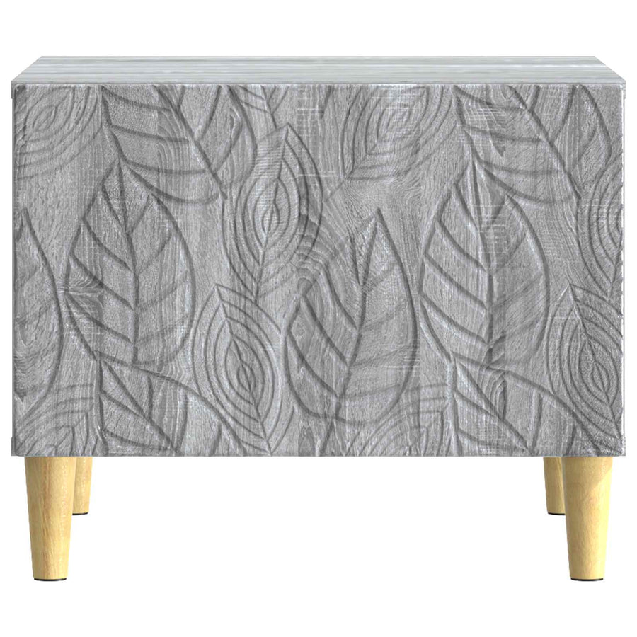 Salontafel Grijs Sonoma 50 x 49 x 40 cm Bewerkt hout