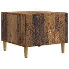 Salontafel bewerkt hout 50x49x40 cm bruin