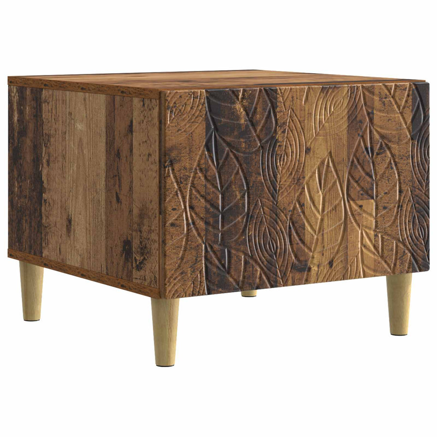 Salontafel Oud hout 50 x 49 x 40 cm Bewerkt hout