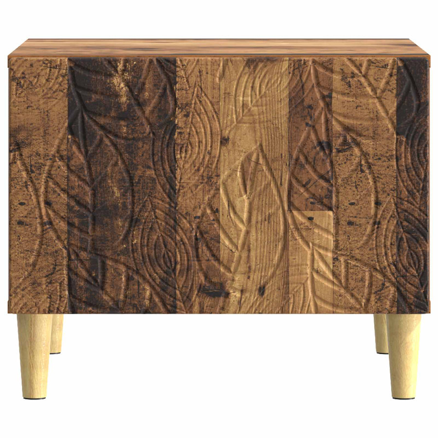 Salontafel Oud hout 50 x 49 x 40 cm Bewerkt hout