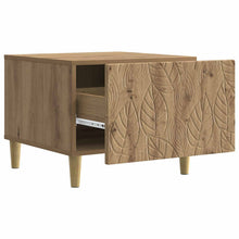 Salontafel Artisanaal eiken 50 x 49 x 40 cm Bewerkt hout