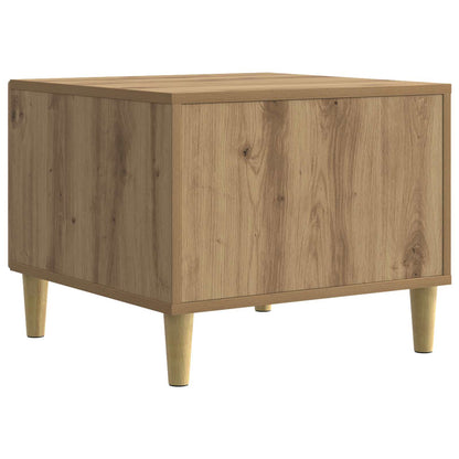 Salontafel Artisanaal eiken 50 x 49 x 40 cm Bewerkt hout