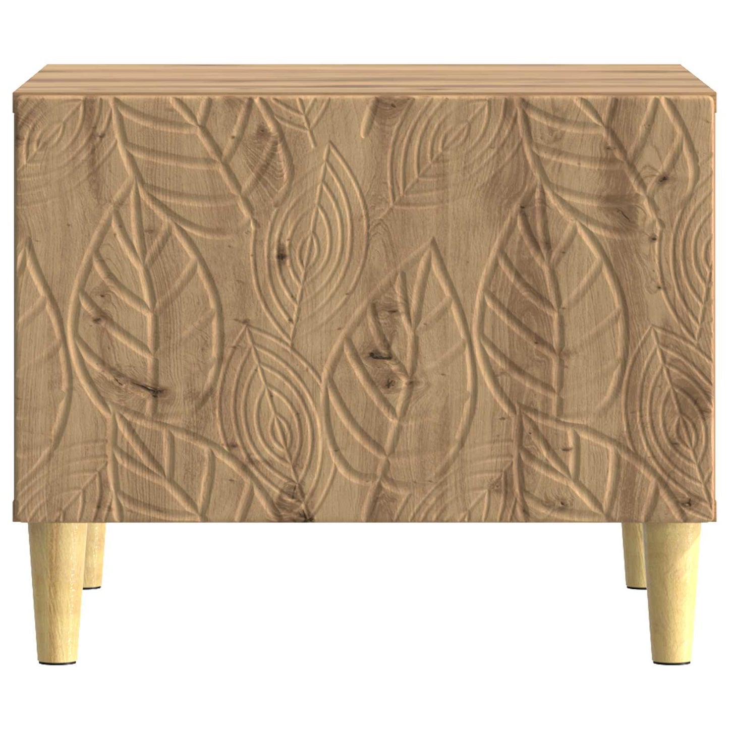 Salontafel Artisanaal eiken 50 x 49 x 40 cm Bewerkt hout