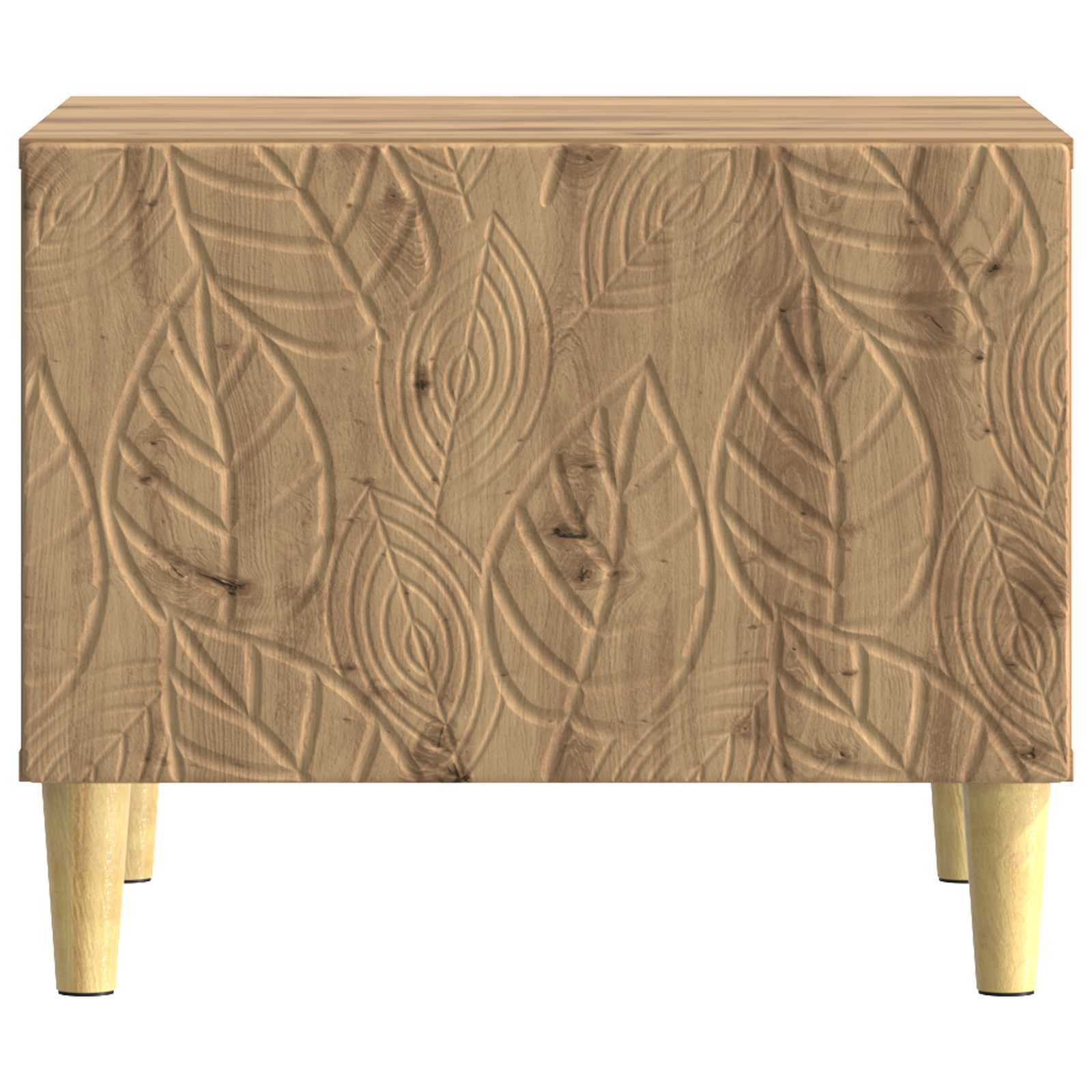 Salontafel Artisanaal eiken 50 x 49 x 40 cm Bewerkt hout