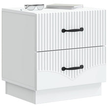 Nachtkastje met lade Wit 43 x 34,5 x 44,5 cm Bewerkt hout