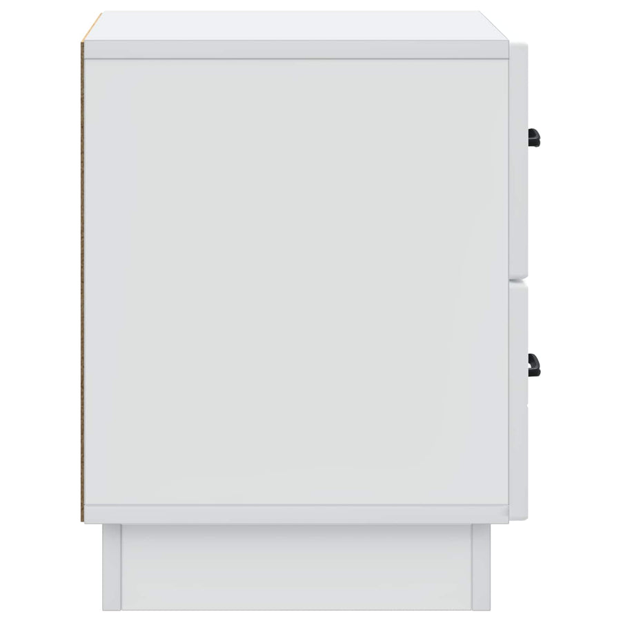 Nachtkastje met lade Wit 43 x 34,5 x 44,5 cm Bewerkt hout