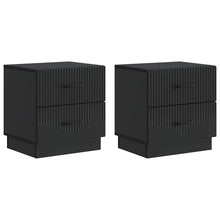 Nachtkastje 2 pcs Zwart 43 x 34,5 x 44,5 cm Bewerkt hout