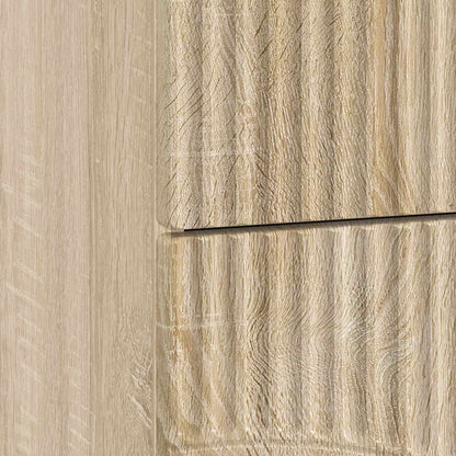 Nachtkastje 2 pcs Sonoma Eiken 43 x 34,5 x 44,5 cm Bewerkt hout