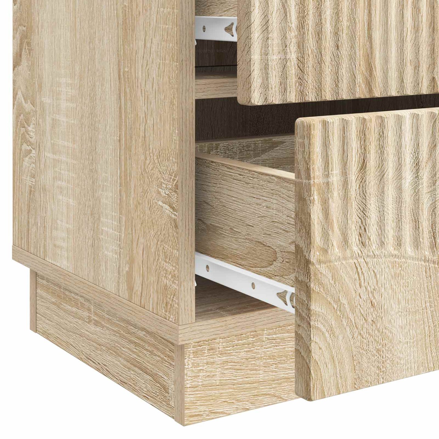Nachtkastje 2 pcs Sonoma Eiken 43 x 34,5 x 44,5 cm Bewerkt hout